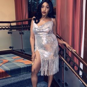 Pretty Little Thing sequin dress